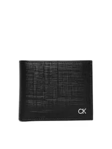 Calvin Klein Jeans Textured Leather Two Fold Wallet
