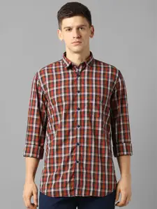 Louis Philippe Sport Slim Fit Tartan Checked Pure Cotton Casual Shirt