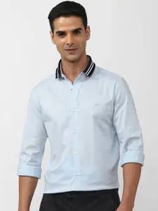 Peter England Slim Fit Spread Collar Casual Shirt