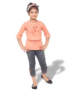 BAESD Girls Embellished Top With Capris