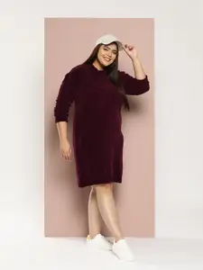 Sztori Plus Size Velvet Jumper Dress