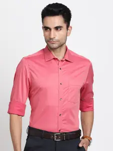 Turtle Red Premium Slim Fit Opaque Cotton Party Shirt