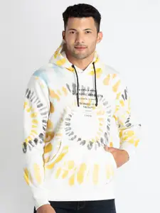 Status Quo Printed Cotton Hooded Pullover Sweatshirt