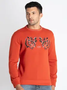 Status Quo Men Graphic Printed Cotton Sweatshirt