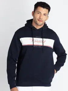 Status Quo Printed Cotton Hooded Pullover Sweatshirt