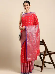 SGF11 Woven Design Zari Pure Silk Kanjeevaram Saree