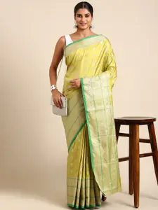 SGF11 Ethnic Motifs Woven Design Zari Pure Silk Kanjeevaram Saree