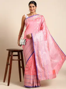 SGF11 Ethnic Motifs Woven Design Zari Pure Silk Kanjeevaram Saree