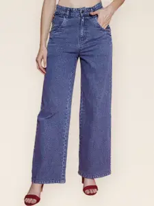 VESTIDO MODAS Women Straight Fit High-Rise Stretchable Jeans