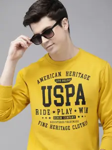 U.S. Polo Assn. Denim Co. Brand Logo Printed Pullover Casual Sweatshirt