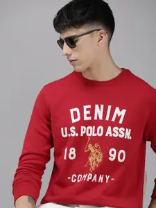 U.S. Polo Assn. Denim Co. Round Neck Printed Sweatshirt