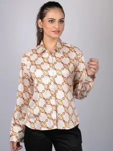 OWO THE LABEL Floral Printed Smart Opaque Casual Shirt