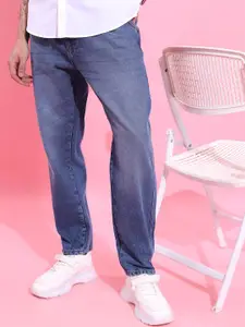 HIGHLANDER Men Relaxed Carrot Fit Cotton Ankle Length Jeans