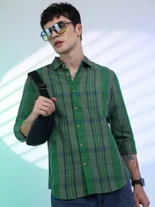 HIGHLANDER Slim Fit Tartan Checked Casual Shirt