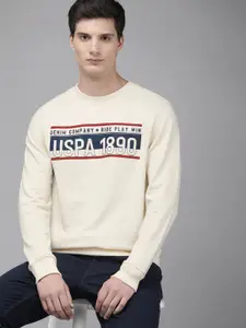 U.S. Polo Assn. Denim Co. Round Neck Brand Logo Printed Sweatshirt