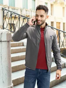 U.S. Polo Assn. Embroidered Windcheater Bomber Jacket