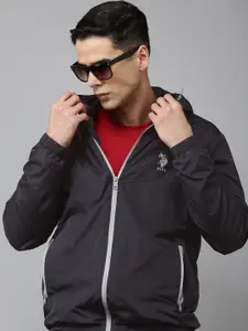 U.S. Polo Assn. Mock Collar Hooded Tailored Jacket