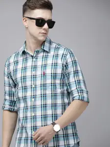 U.S. Polo Assn. Pure Cotton Tailored Fit Checked Casual Shirt