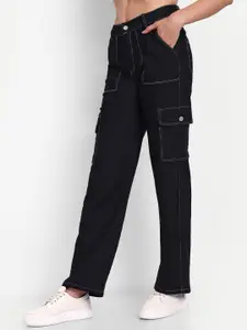 Next One Women Smart Wide Leg High-Rise Clean Look Stretchable Jeans