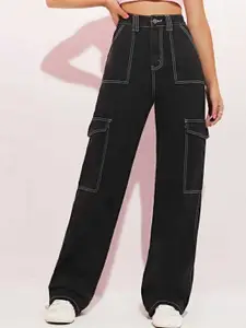 Next One Women Smart Wide Leg High-Rise Stretchable Jeans