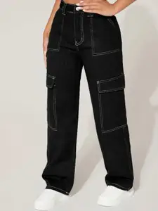 Next One Women Smart Wide Leg High-Rise Clean Look Stretchable Jeans