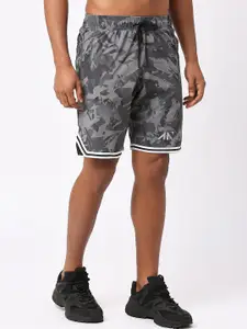 AESTHETIC NATION Men Camouflage Printed Sports Shorts