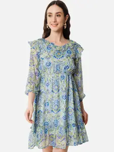 ALL WAYS YOU Floral Print Georgette Fit & Flare Dress