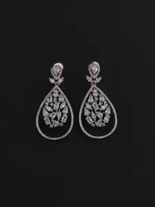 Mirana Rose Gold-Plated Contemporary Drop Earrings