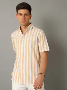 Aldeno Comfort Striped Pure Cotton Casual Shirt