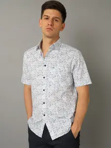 Aldeno Comfort Abstract Printed Pure Cotton Casual Shirt
