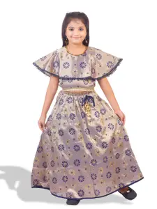 BAESD Girls Printed Ready to Wear Lehenga Choli