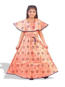 BAESD Girls Printed Ready to Wear Lehenga Choli