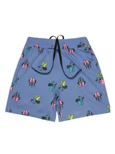 Bodycare Kids Girls Minnie Mouse Graphic Printed Cotton Shorts