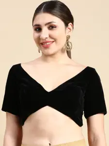 flaher Velvet Readymade Padded Blouse