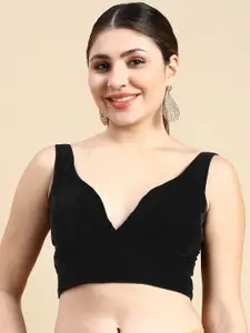 flaher Velvet Readymade Padded Blouse