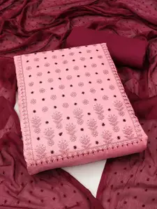 APNISHA Floral Embroidered Sequinned Unstitched Dress Material