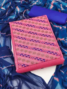 APNISHA Floral Embroidered & Sequined Unstitched Dress Material