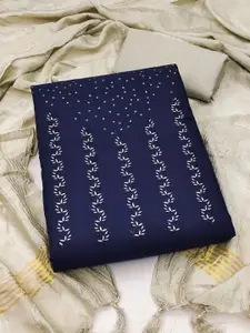 APNISHA Floral Embroidered Unstitched Dress Material