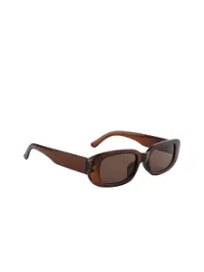 DressBerry Women Brown Lens & Rectangle Sunglasses with UV Protected Lens DB-P9009-C6
