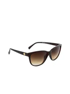 DressBerry Women Brown Rectangle Lens with UV Protected Sunglasses