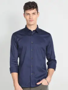 Flying Machine Spread Collar Pure Cotton Casual Shirt