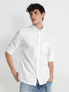 Flying Machine Button Down Collar Pure Cotton Slim Fit Casual Shirt