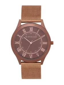 GIORDANO Men Brown Analogue Watch A1064-44