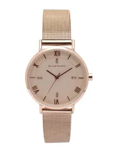 GIORDANO Women Rose Gold-Toned Analogue Watch A2065-22