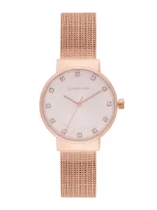 GIORDANO Women Silver-Toned Analogue Watch A2062-22