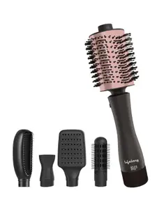 Lifelong LLPCW102 Ceramic 1200W Hair Dryer & Volumizer In The Form Of A Brush - Rose Gold