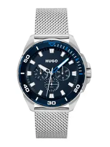 Hugo Boss Men Braided Fresh Chronograph Analogue Watch 1530287-Blue