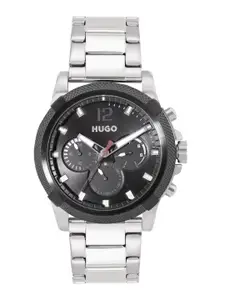 Hugo Boss Men Bracelet Style Impress Analogue Watch 1530295-Black
