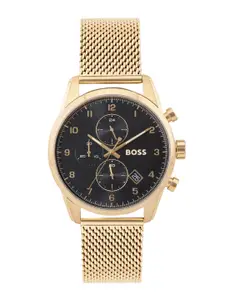 Hugo Boss Men Skymaster Stainless Steel Bracelet Style Analogue Chronograph Watch 1513838