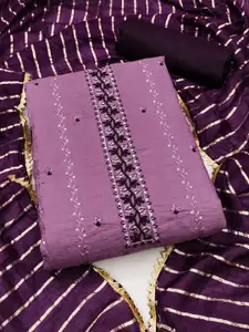 APNISHA Embroidered Unstitched Dress Material